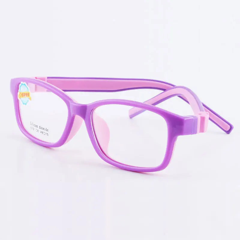 Reven Jate Unisex Children's Full Rim Square Tr 90 Eyeglasses 51947