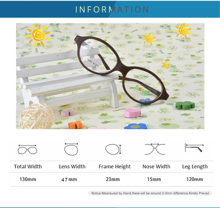 Secg Unisex Children's Full Rim Oval Tr 90 Rubber Eyeglasses 18691 Full Rim Secg