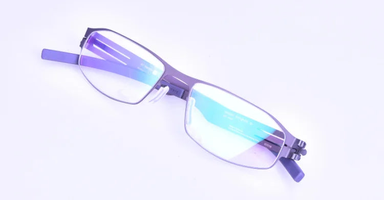 Aimee Women's Full Rim Oval Square Screwless Steel Eyeglasses 32145