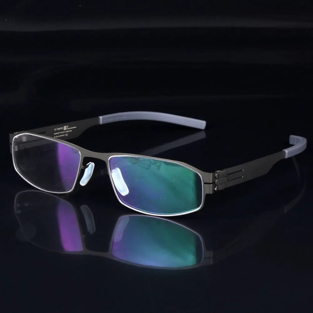 Aimee Women's Full Rim Oval Square Screwless Steel Eyeglasses 32145