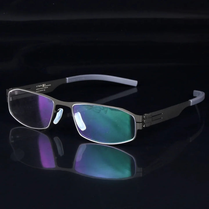 Aimee Women's Full Rim Oval Square Screwless Steel Eyeglasses 32145