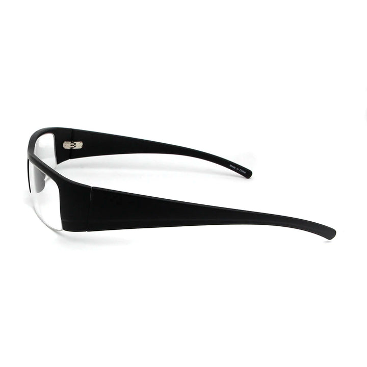 Esnbie Men's Semi Rim Thick Tr 90 Titanium Eyeglasses 4004 Semi Rim Esnbie