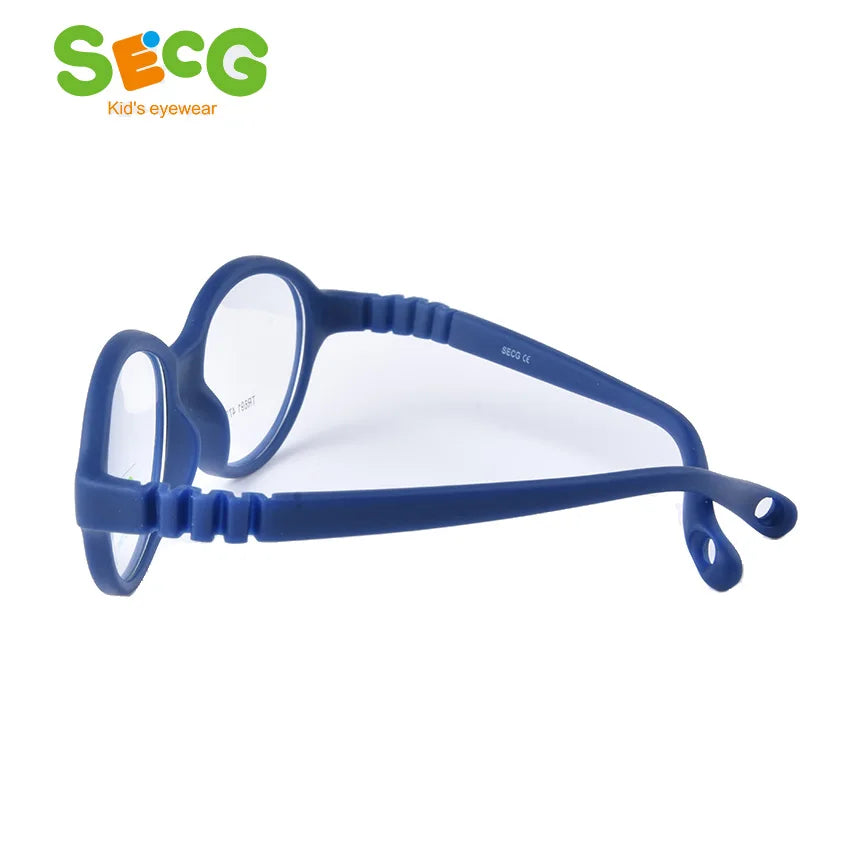 Secg Unisex Children's Full Rim Oval Tr 90 Rubber Eyeglasses 18691 Full Rim Secg