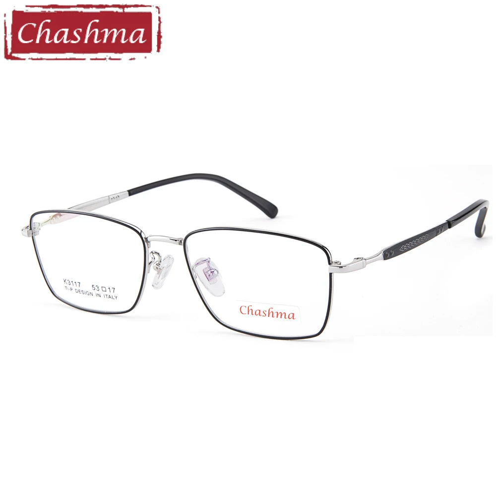 Chashma Ottica Women's Full Rim Polygon Square Titanium Eyeglasses 31174