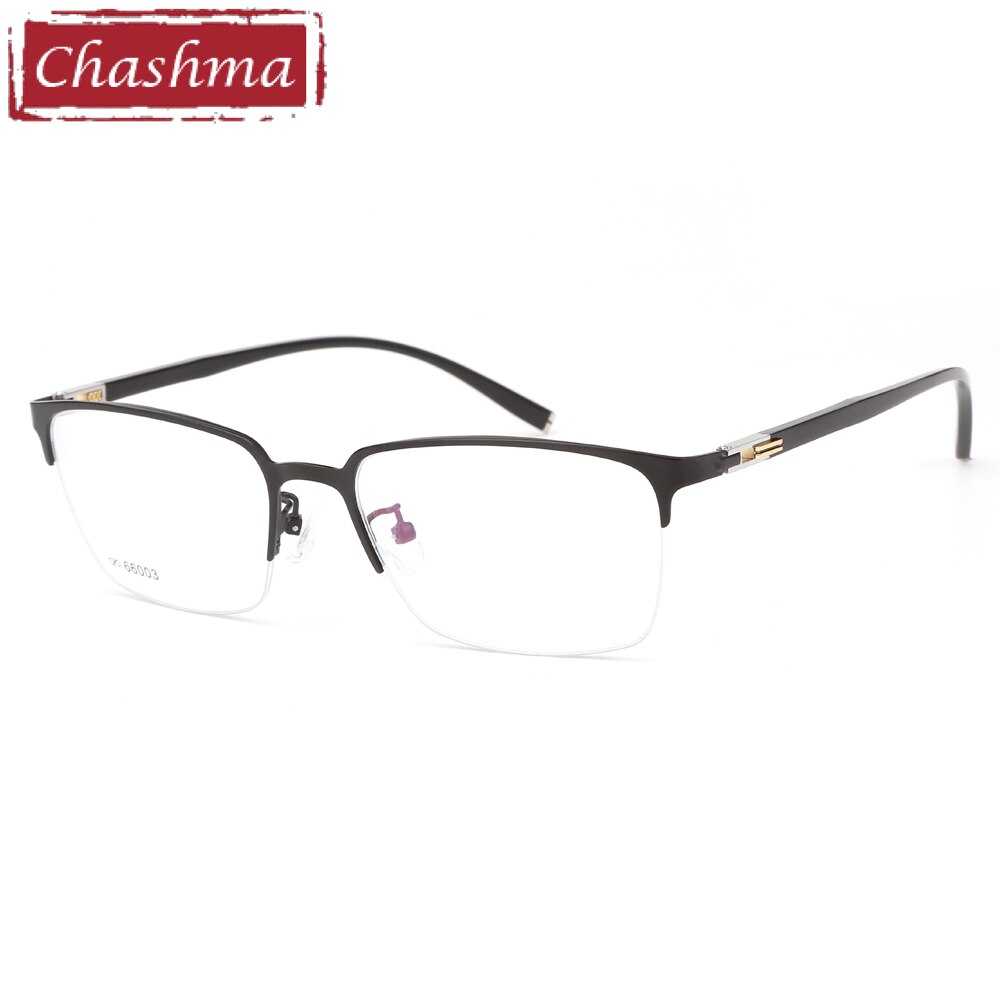 Chashma Men's Semi Rim Square Alloy Eyeglasses 66003 Semi Rim Chashma   