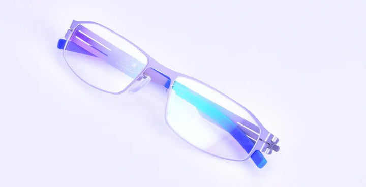 Aimee Women's Full Rim Oval Square Screwless Steel Eyeglasses 32145