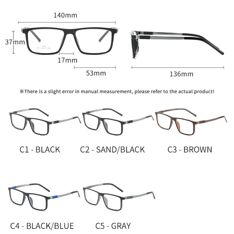 Hotochki Unisex Full Rim Frame Eyeglasses Anti Blue Light 9177 Full Rim Hotochki