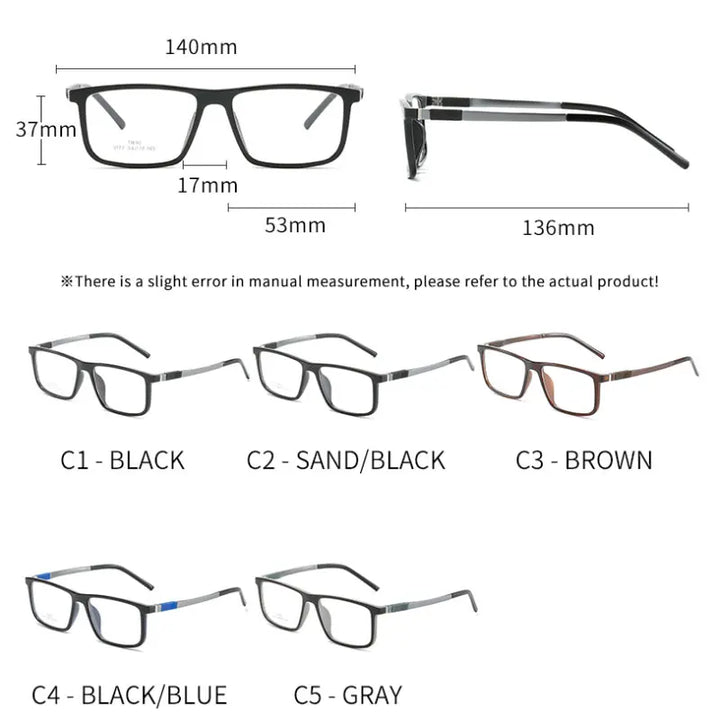 Hotochki Unisex Full Rim Frame Eyeglasses Anti Blue Light 9177 Full Rim Hotochki