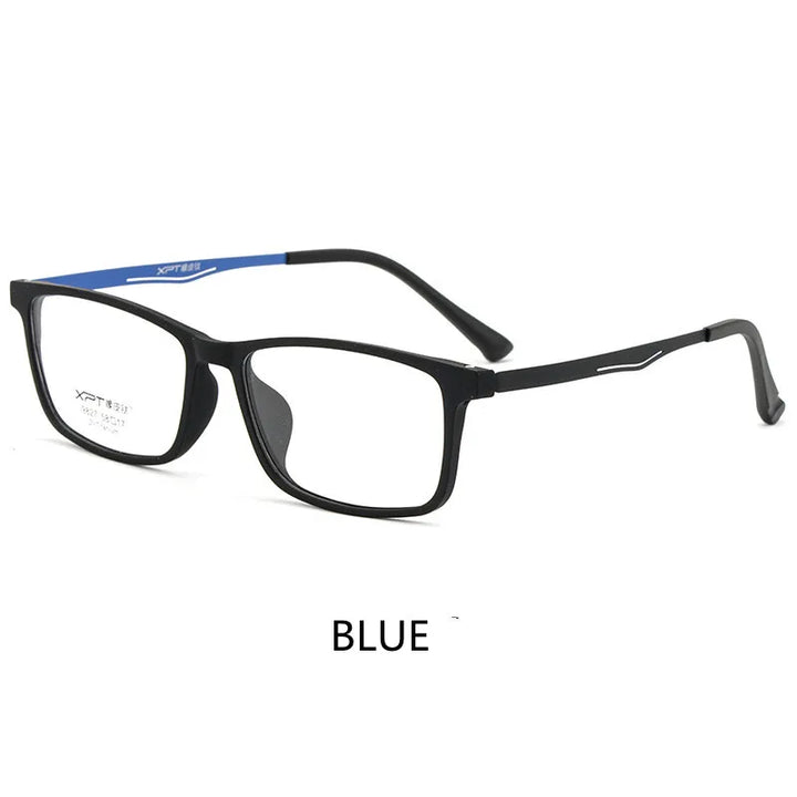 Kocolior Unisex Full Rim Big Square Tr 90 Titanium Eyeglasses 9827 Full Rim Kocolior Blue China 