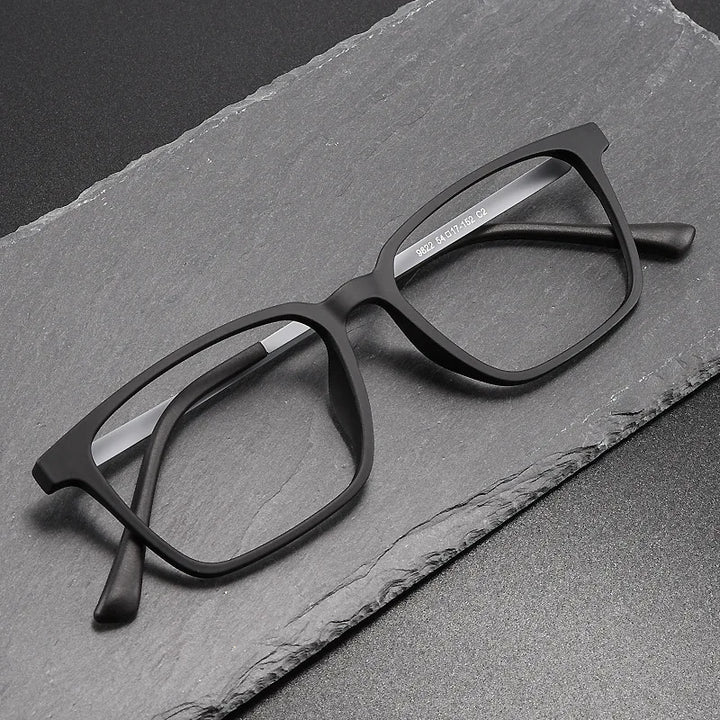 Kocolior Men's Full Rim Large Square Titanium Eyeglasses 9822 Full Rim Kocolior