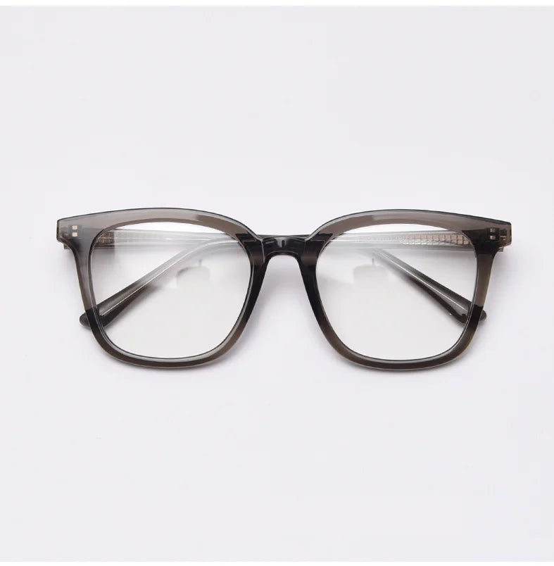 CCspace Unisex Full Rim Square Tr 90 Titanium Frame Eyeglasses 49863 Full Rim CCspace