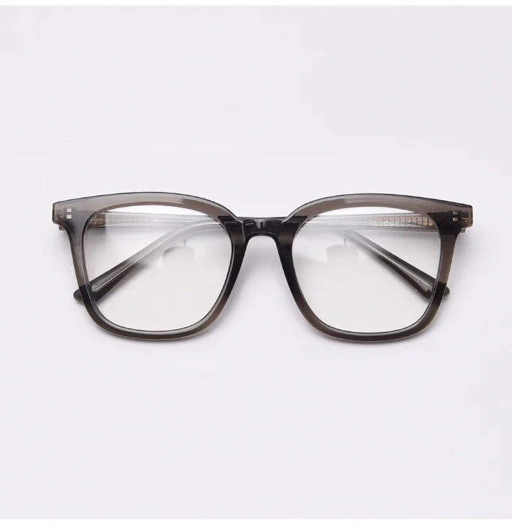 CCspace Unisex Full Rim Square Tr 90 Titanium Frame Eyeglasses 49863 Full Rim CCspace