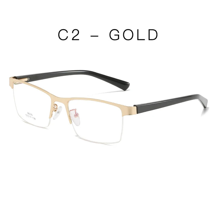 Hotochki Women's Semi Rim Square Alloy Eyeglasses 980104