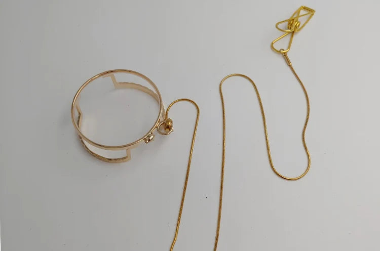 Yujo Unisex Full Rim Round Monocle Alloy 201336 Monocle Yujo