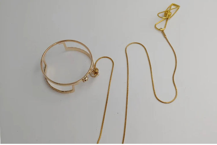 Yujo Unisex Full Rim Round Monocle Alloy 201336 Monocle Yujo