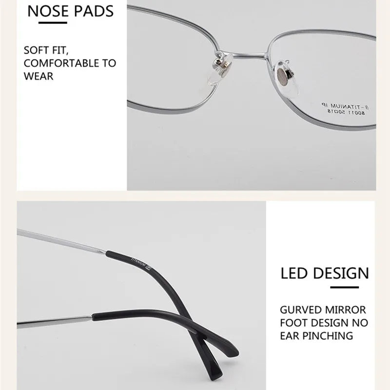 Kocolior Unisex Full Rim Irregular Square Alloy Hyperopic Reading Glasses 80011 Reading Glasses Kocolior