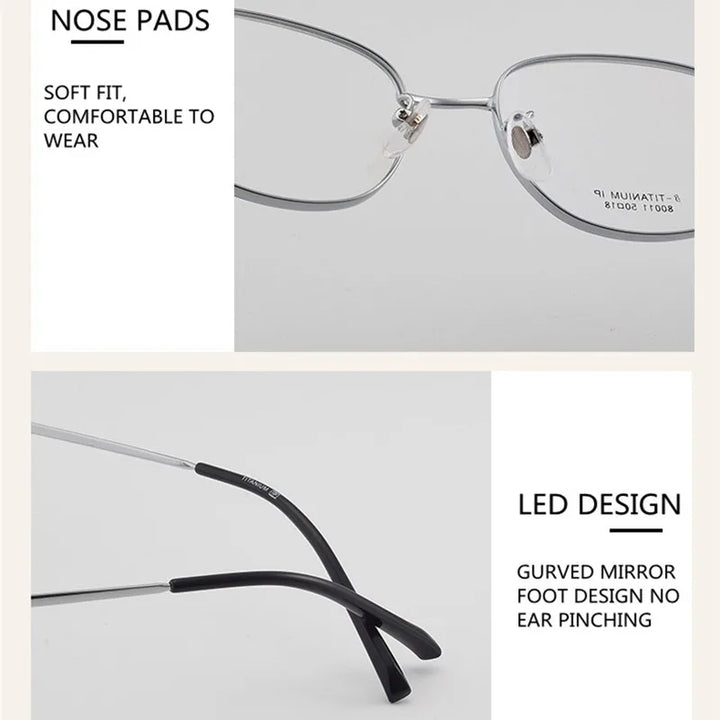Kocolior Unisex Full Rim Irregular Square Alloy Hyperopic Reading Glasses 80011 Reading Glasses Kocolior