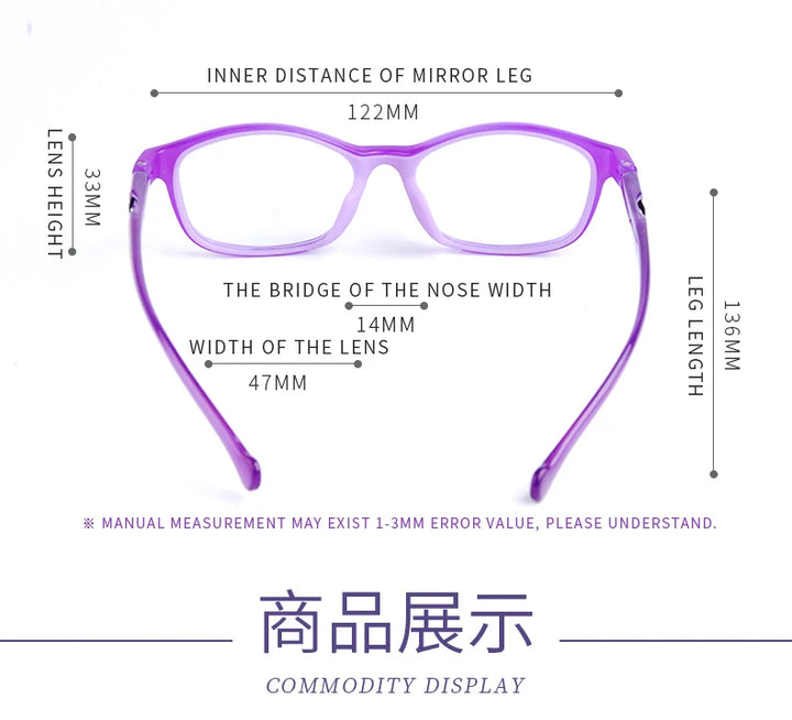 Secg Unisex Children's Full Rim Square Tr 90 Silicone Eyeglasses 26047 Full Rim Secg