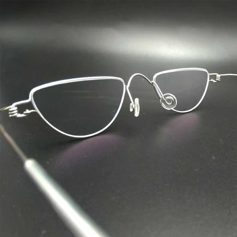 Yujo Unisex Full Rim Flat Top Triangle Hyperopic Reading Glasses 4520r Reading Glasses Yujo