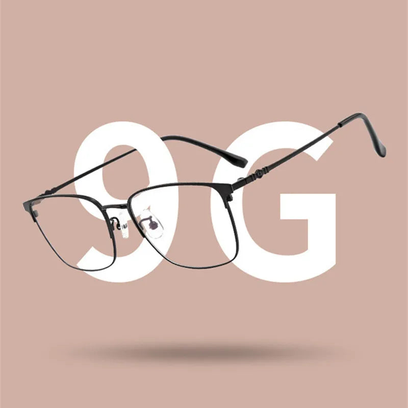 Kocolior Unisex Full Rim Large Square Alloy Hyperopic Reading Glasses 38001 Reading Glasses Kocolior