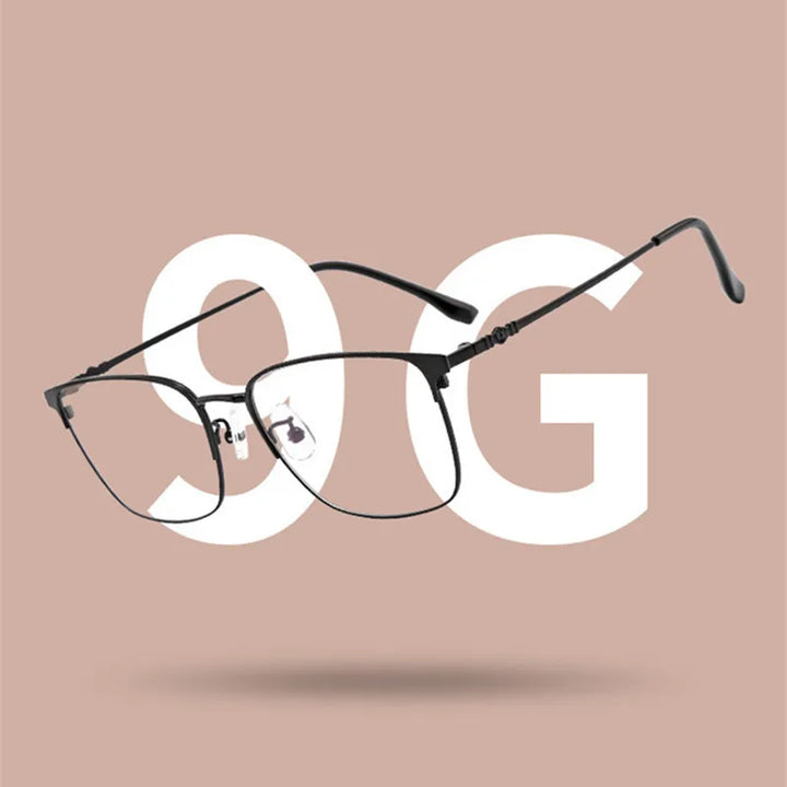 Kocolior Unisex Full Rim Large Square Alloy Hyperopic Reading Glasses 38001 Reading Glasses Kocolior