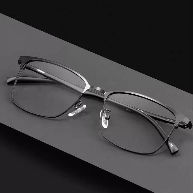 Kocolior Men's Full Rim Square Alloy Eyeglasses 5239 Full Rim Kocolior