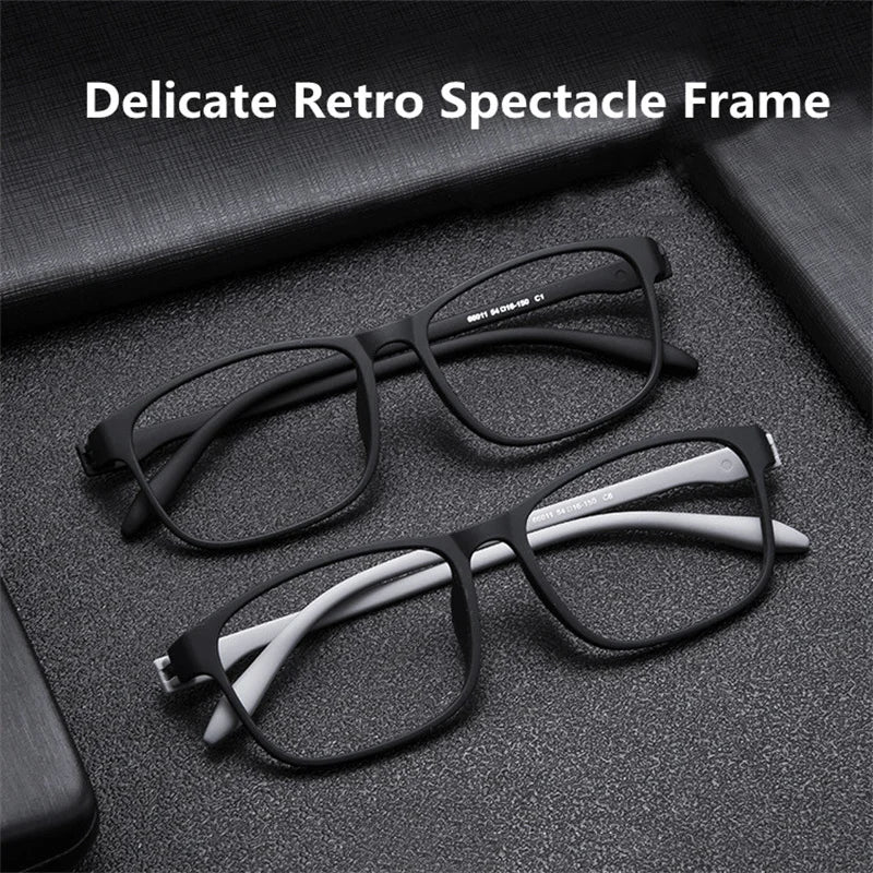 Kocolior Unisex Full Rim Square Tr 90 Hyperopic Reading Glasses 66011 Reading Glasses Kocolior