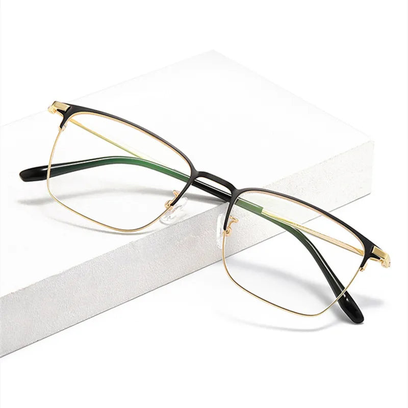 Kocolior Unisex Full Rim Square Alloy Eyeglasses 39147 Full Rim Kocolior
