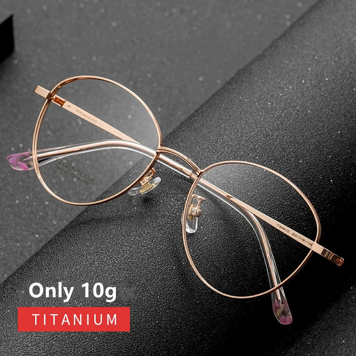 Kocolior Women's Full Rim Oval Titanium Eyeglasses 8810 Full Rim Kocolior