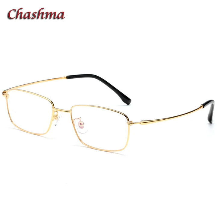 Chashma Ochki Women's Full Rim Polygon Square Titanium Eyeglasses 85741