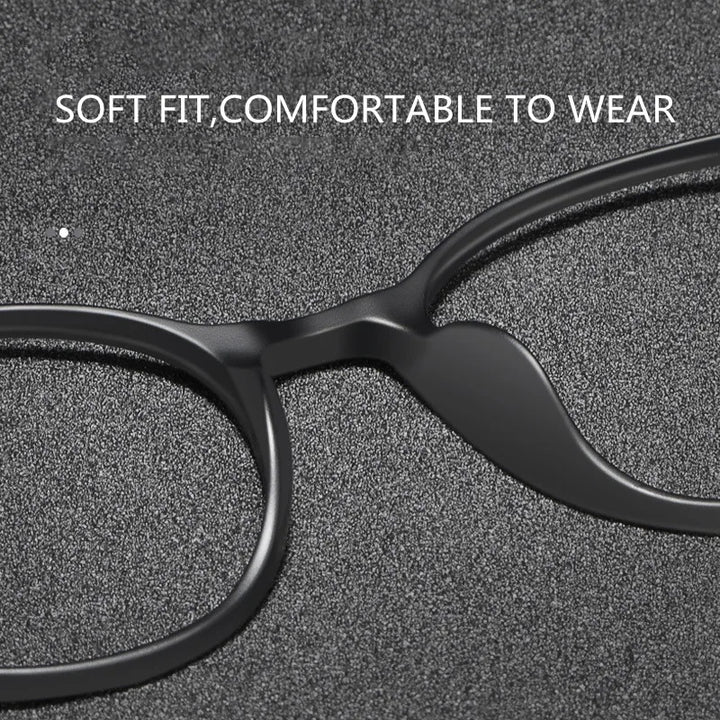 Kocolior Unisex Full Rim Irregular Round Tr 90 Titanium Eyeglasses 1935 Full Rim Kocolior