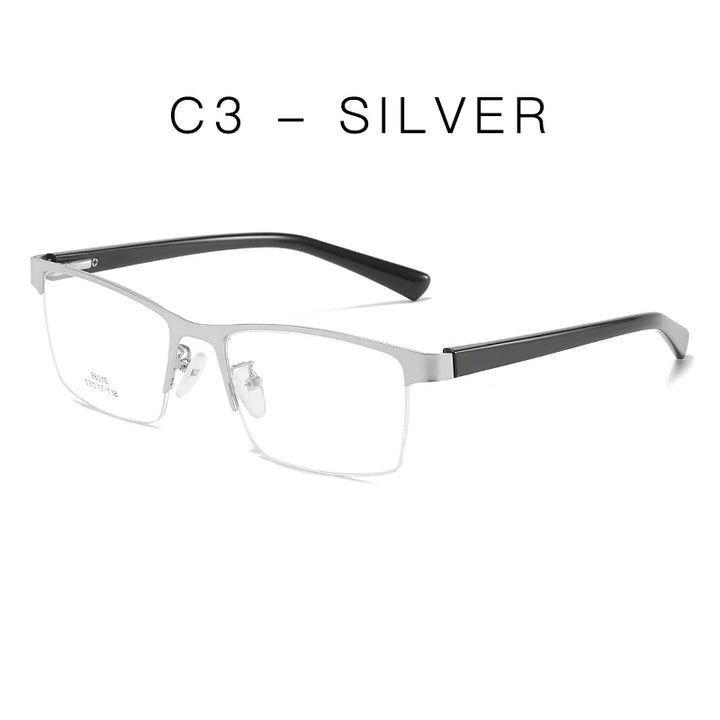 Hotochki Women's Semi Rim Square Alloy Eyeglasses 980104