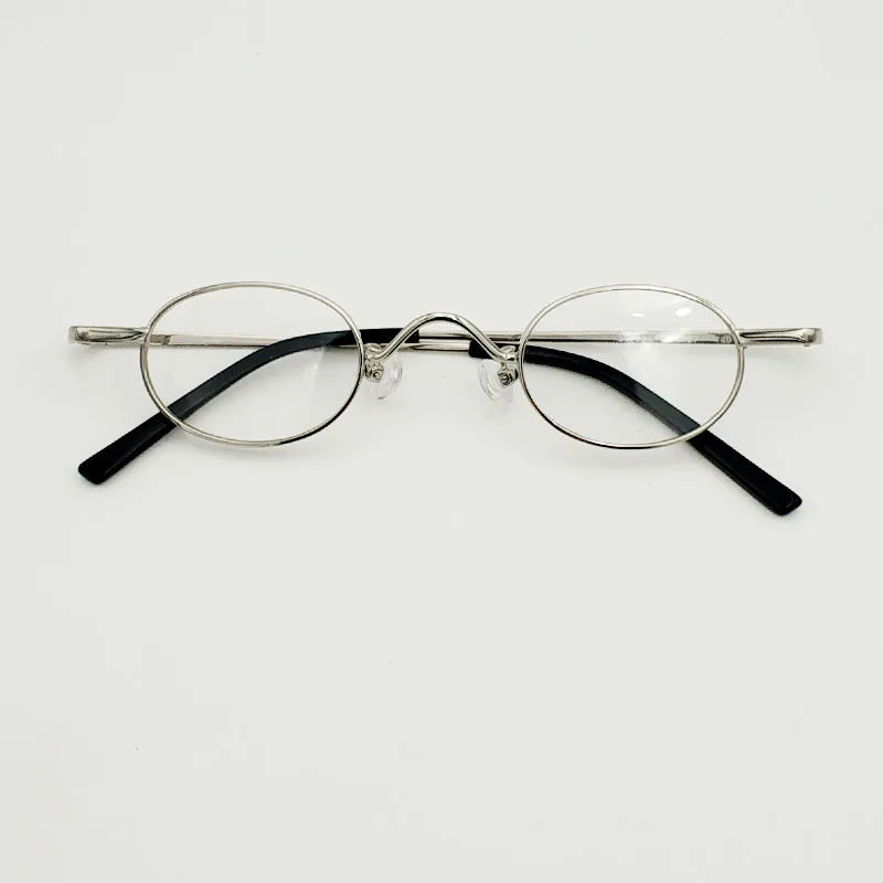 Yujo Unisex Full Rim Small Oval Alloy Eyeglasses 811004 Full Rim Yujo