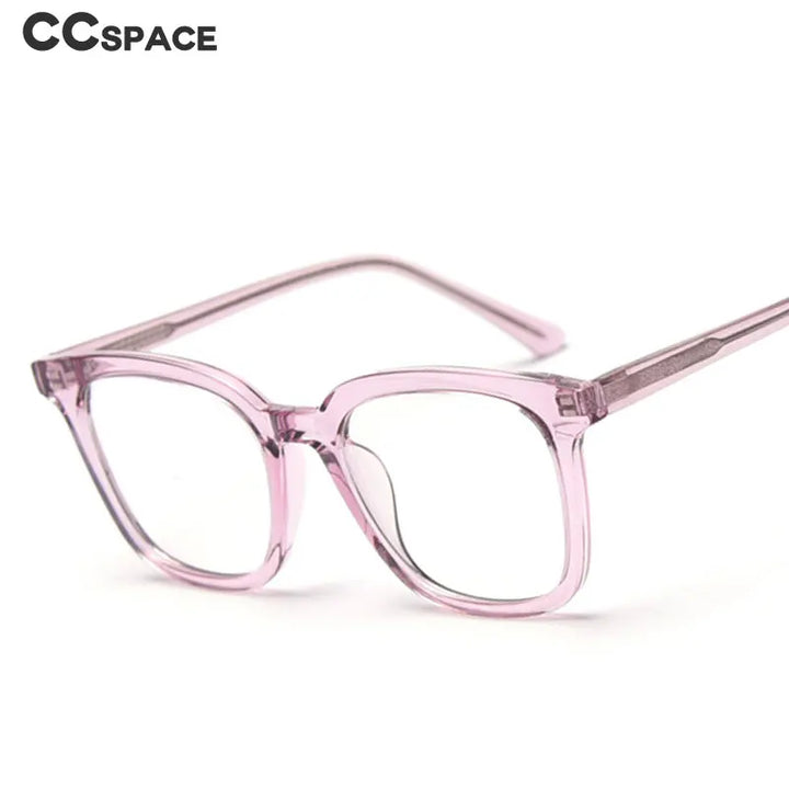 CCspace Unisex Full Rim Square Tr 90 Titanium Frame Eyeglasses 49863 Full Rim CCspace
