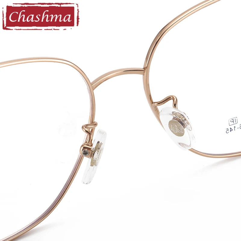 Chashma Unisex Full Rim Flat Top Polygon Titanium Eyeglasses 8379 Full Rim Chashma