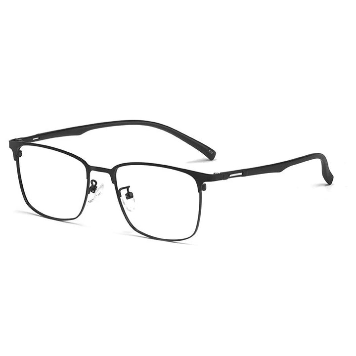 Kocolior Men's Full Rim Square Alloy Eyeglasses 5239 Full Rim Kocolior Matte Black  