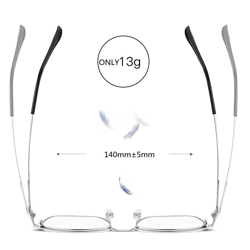 Kocolior Unisex Full Rim Square Acetate Alloy Hyperopic Reading Glasses 91872 Reading Glasses Kocolior