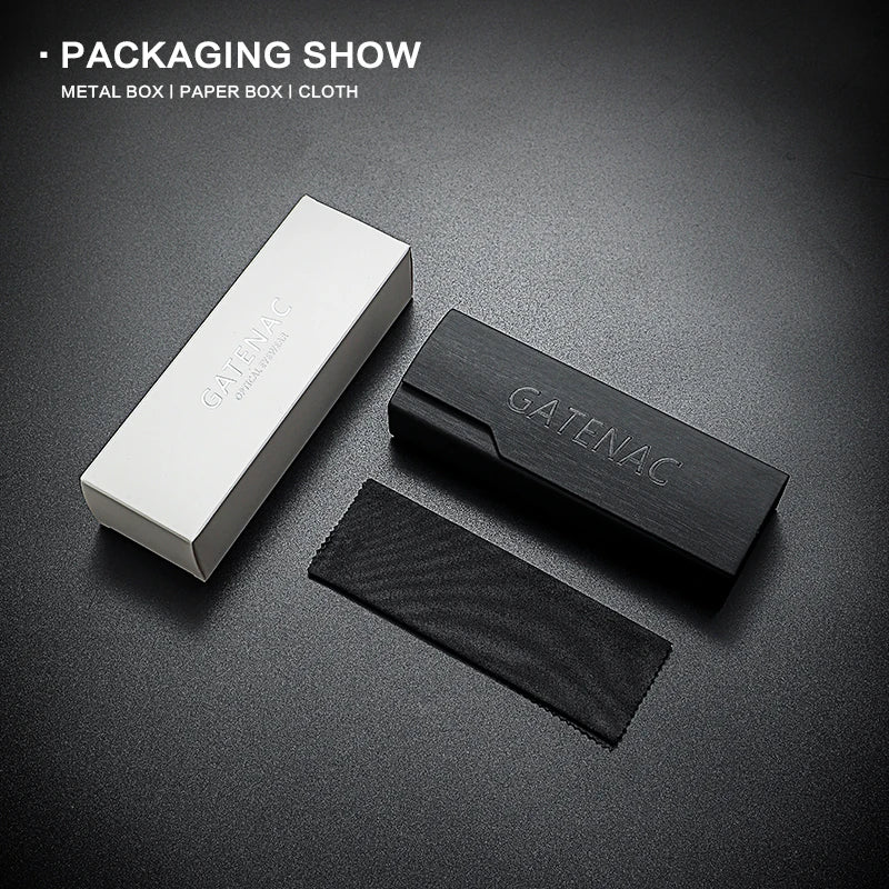 Gatenac Unisex Full Rim Big Square Acetate Polarized Sunglasses M007 Sunglasses Gatenac