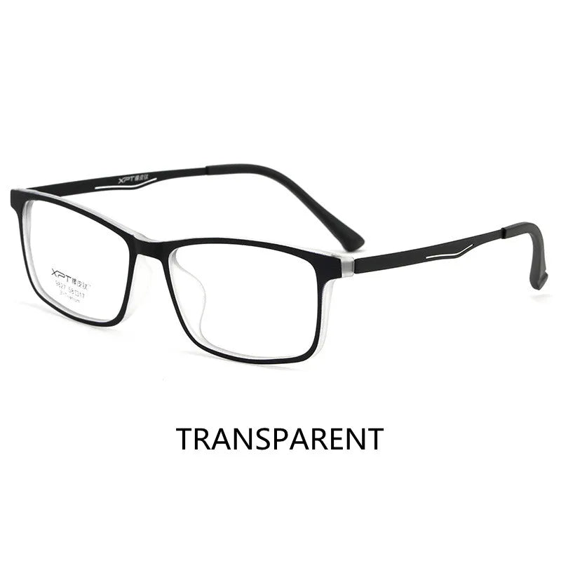 Kocolior Unisex Full Rim Big Square Tr 90 Titanium Eyeglasses 9827 Full Rim Kocolior Transparent China 