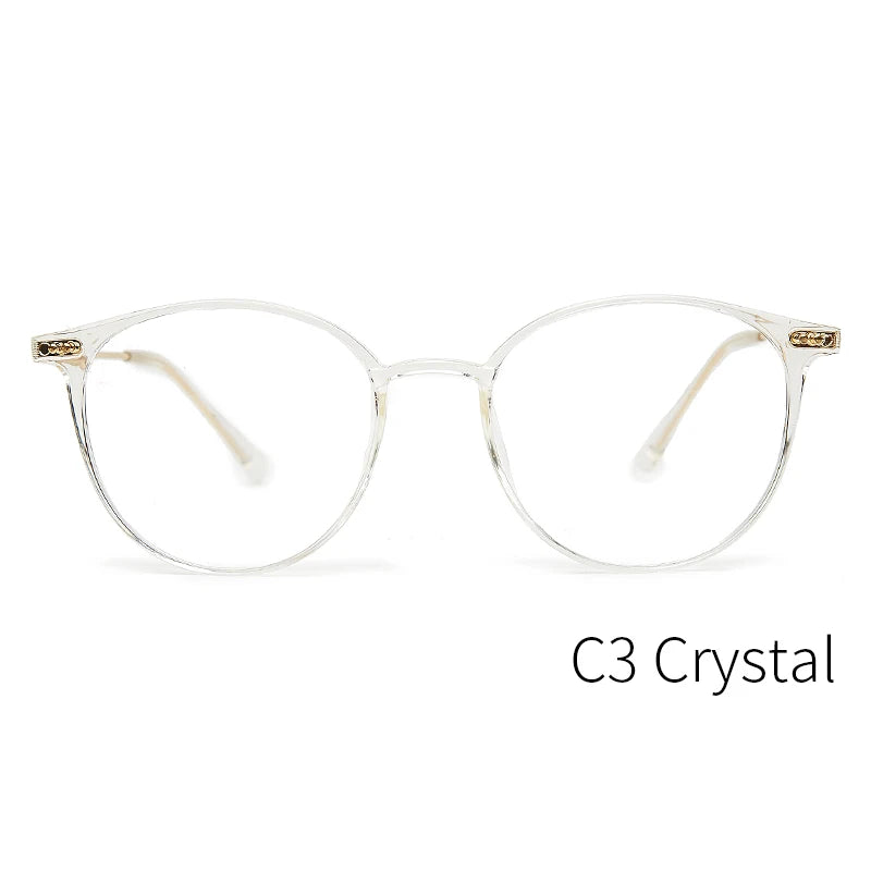 Kansept Women's Full Rim Round Acetate Eyeglasses 90045 Full Rim Kansept 90045C3