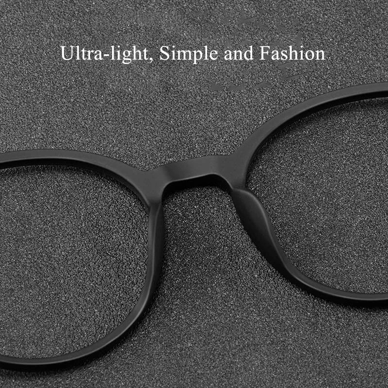 Kocolior Unisex Full Rim Round Tr 90 Titanium Alloy Eyeglasses 3050 Full Rim Kocolior