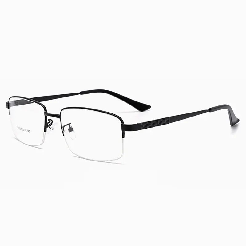 Hotochki Men's Semi Rim Big Square Alloy Eyeglasses 603244