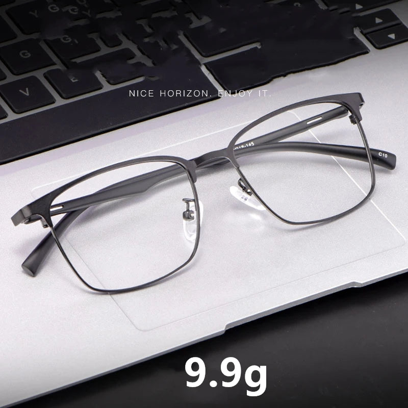 Kocolior Men's Full Rim Square Alloy Eyeglasses 5239 Full Rim Kocolior