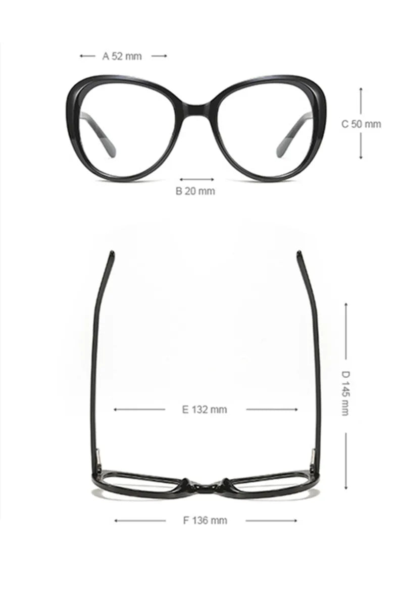 Chashma Women's Full Rim Cat Eye Butterfly Acetate Eyeglasses 420131