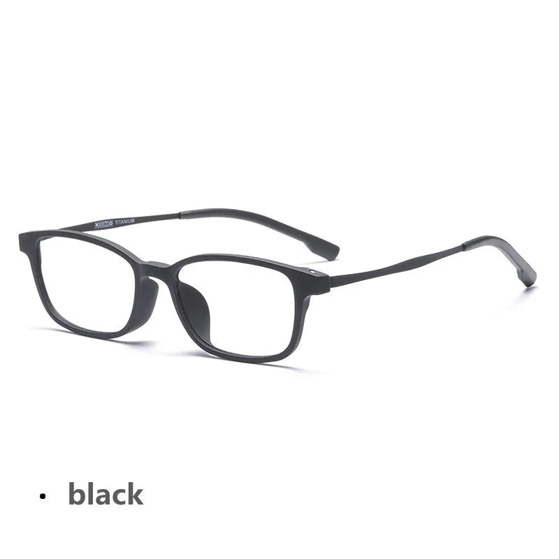 Kocolior Women's Full Rim Small Square Tr 90 Titanium Eyeglasses V1001 Full Rim Kocolior Black China