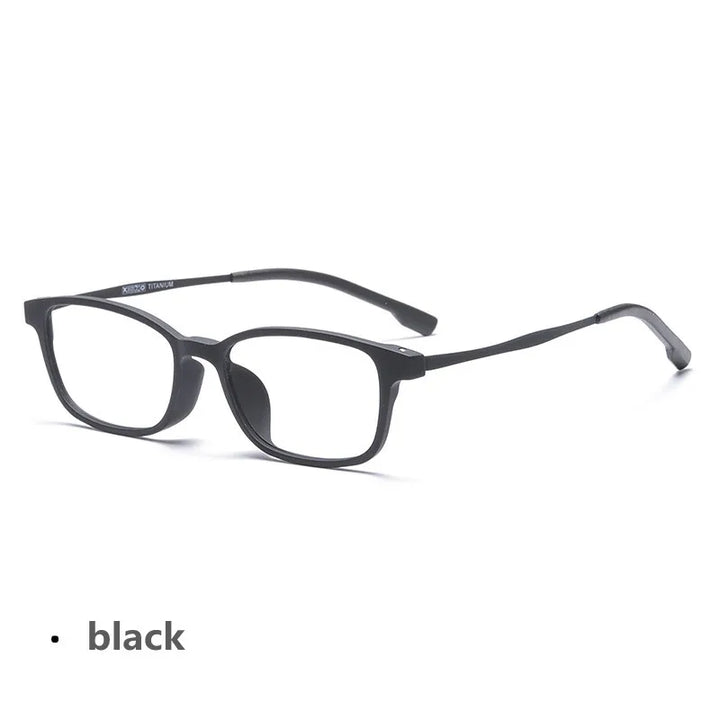 Kocolior Women's Full Rim Small Square Tr 90 Titanium Eyeglasses V1001 Full Rim Kocolior Black China