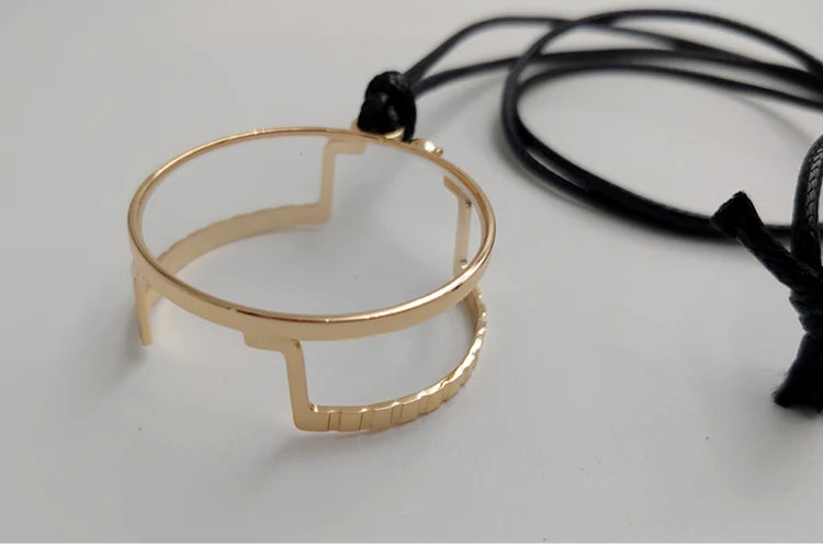 Yujo Unisex Full Rim Round Monocle Alloy 201336 Monocle Yujo