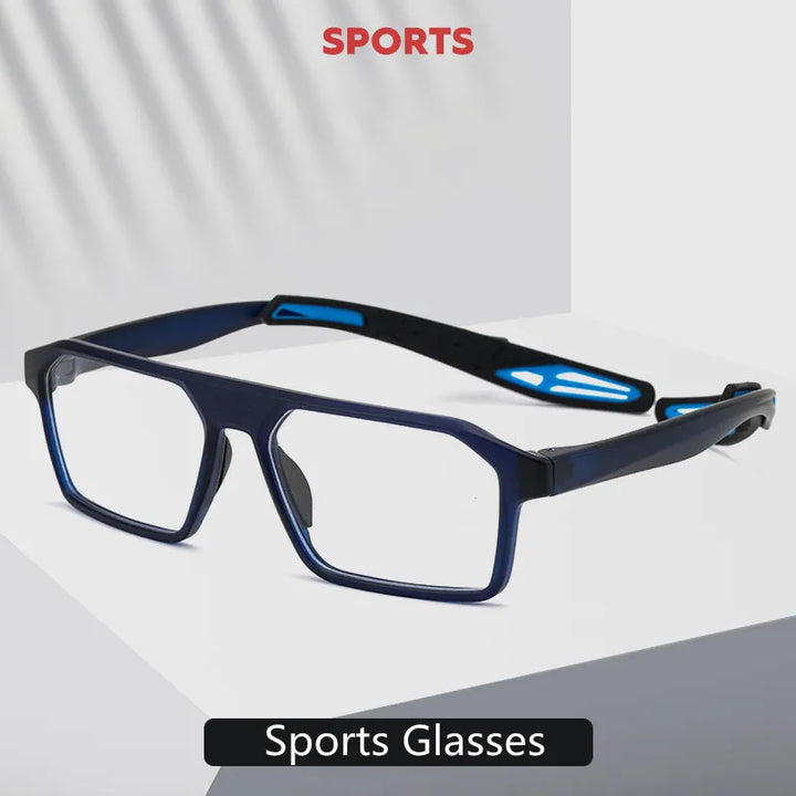 Kocolior Unisex Full Rim Square Tr 90  Sport Eyeglasses 1218 Full Rim Kocolior   