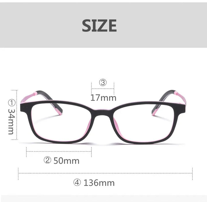 Kocolior Women's Full Rim Small Square Tr 90 Titanium Eyeglasses V1001 Full Rim Kocolior