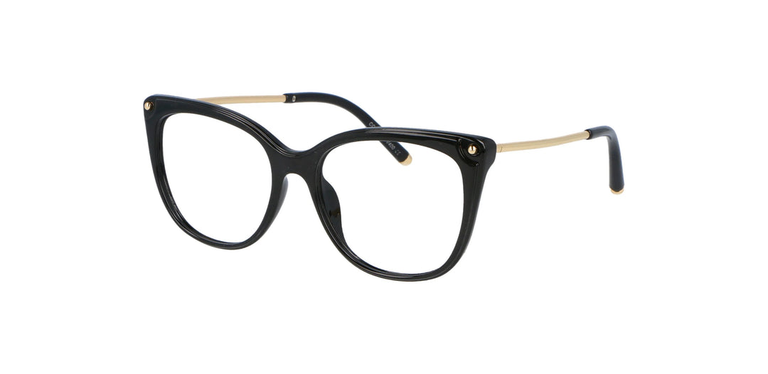 CCspace Women's Full Rim Cat Eye Tr 90 Titanium Reading Glasses R45818 Reading Glasses CCspace C1 black 0